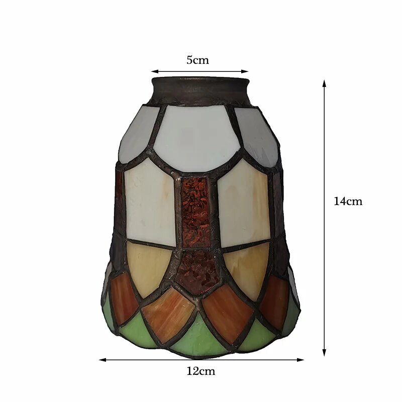 Абажур WOERFU ART DECO белый+желтый 1-5/8 дюйма 1pcs