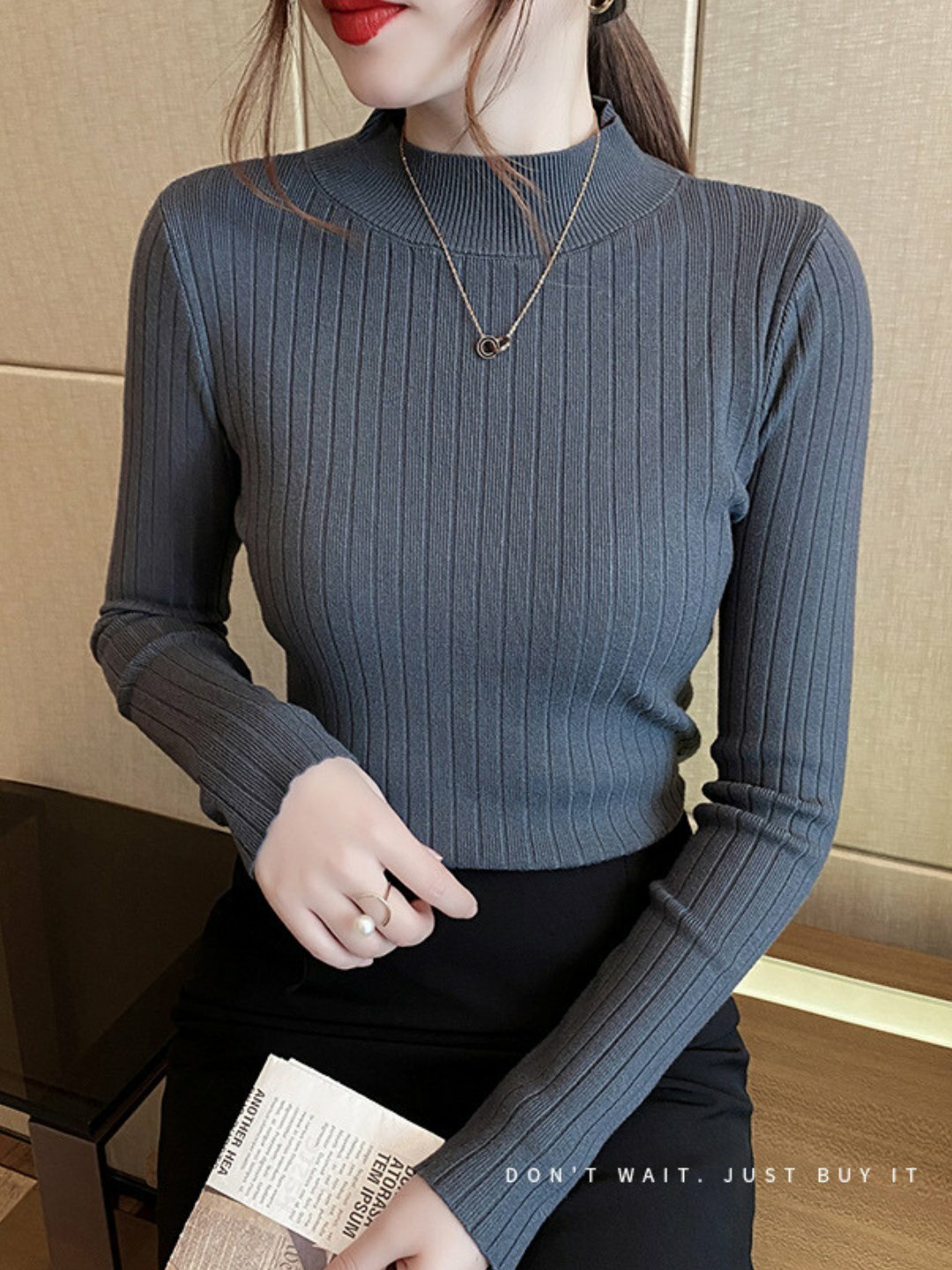 Свитер размер 38-42, , темно-синий — фото 1