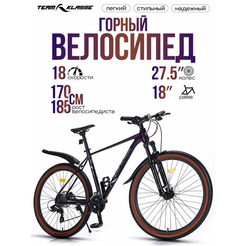 Велосипед Team Klasse FB-2, горный, 18 скоростей, диаметр колес 27.5
