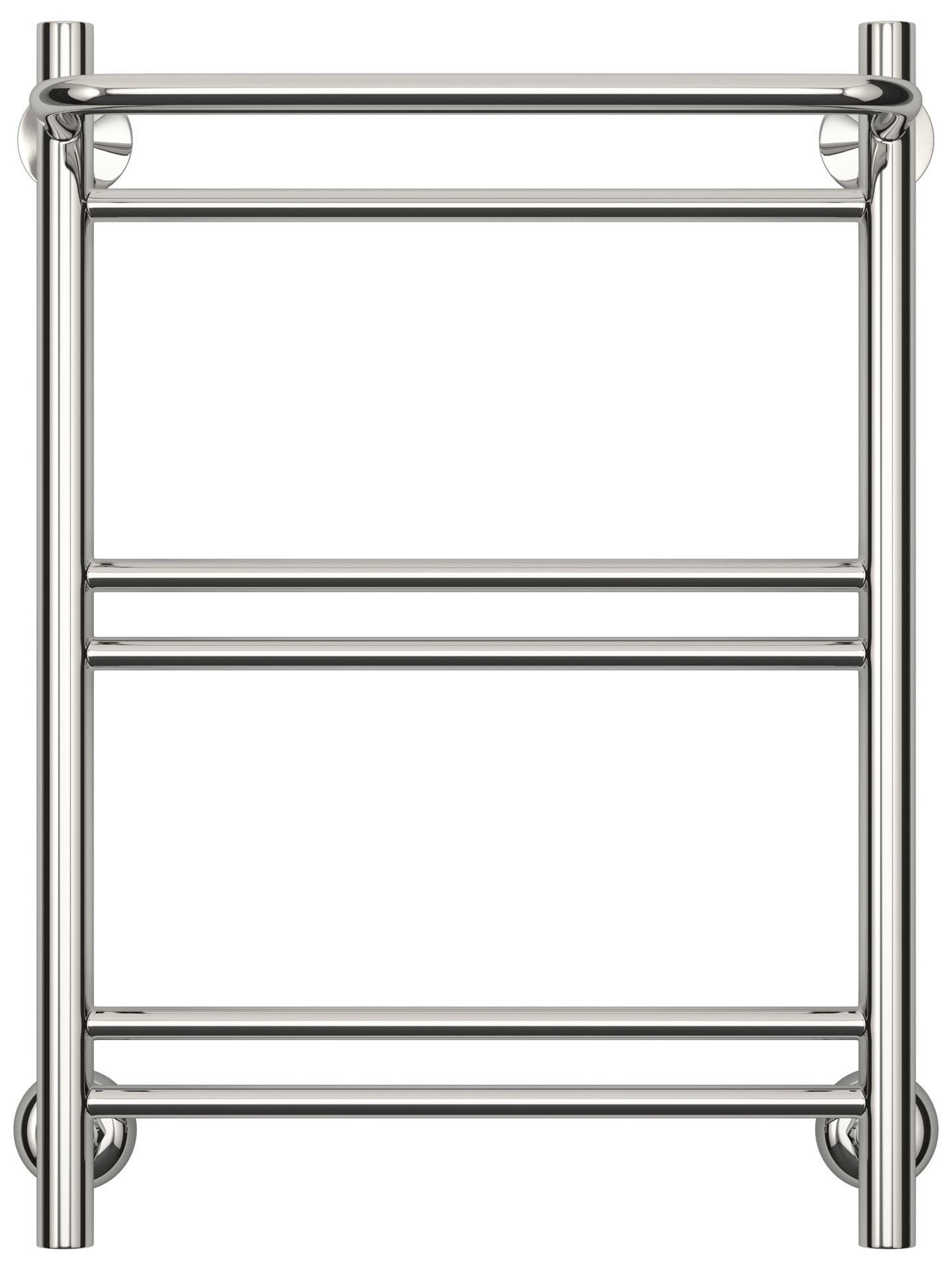 Полотенцесушитель водяной с полкой Сунержа ВПС-51П 80x40 мм нержавеющая сталь 3/4" цвет белый - фото №2