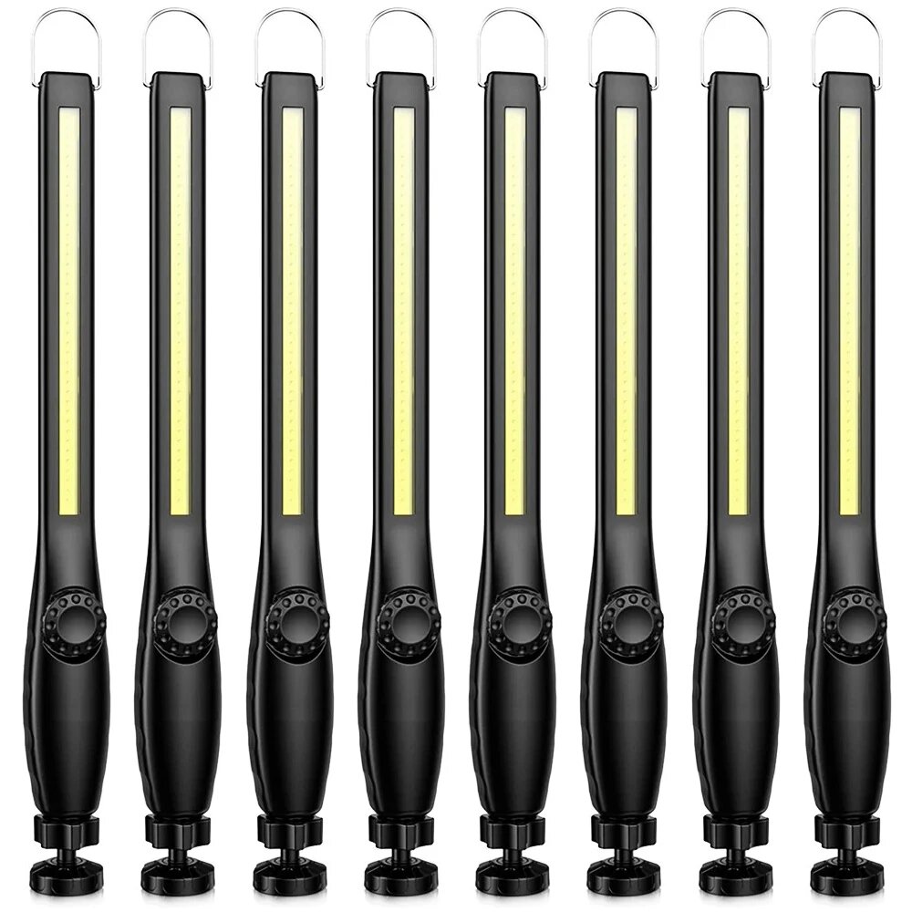 8шт. Портативные фонари COB LED, черные