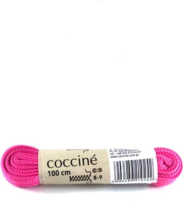 Шнурки плоские Coccine, темно-розовый, 7 мм, 100 см