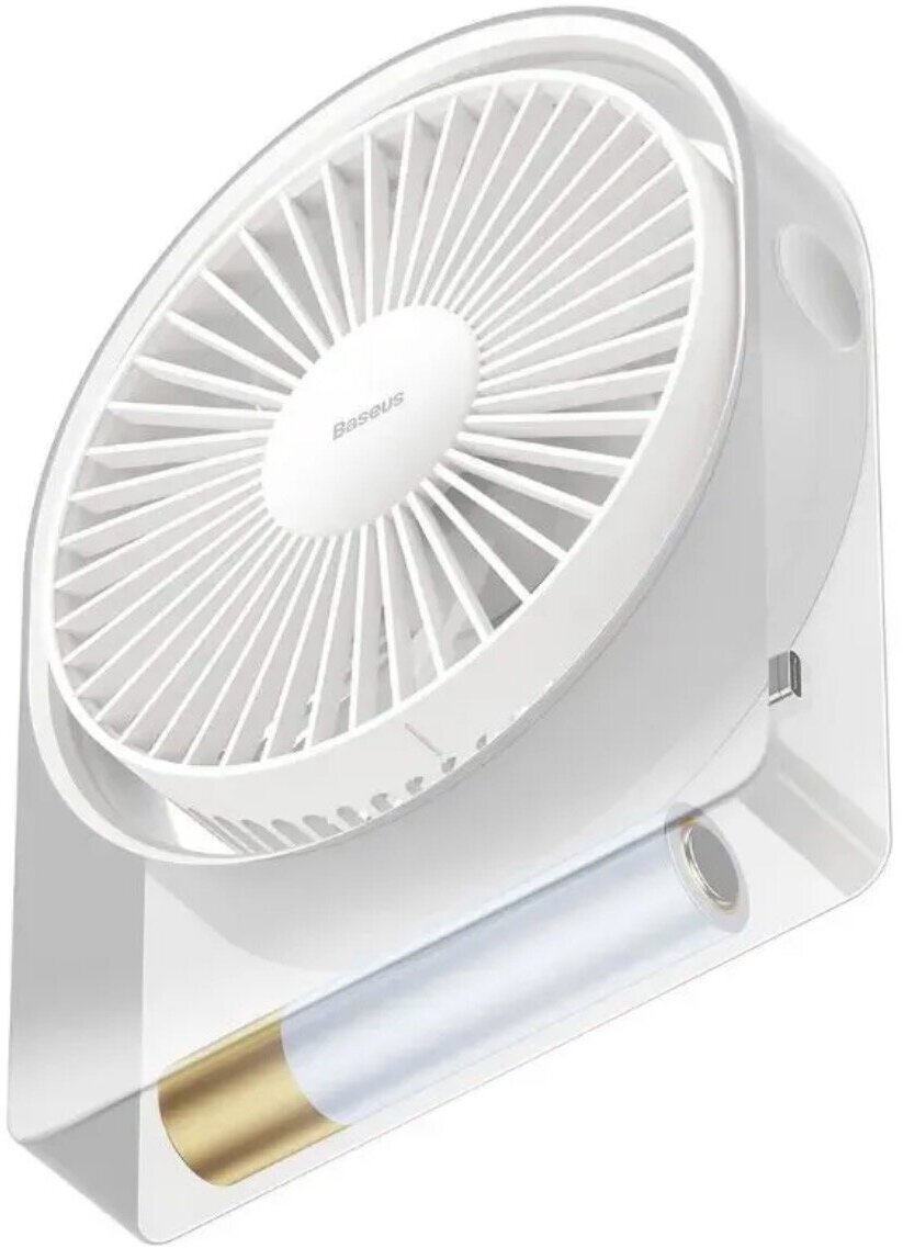 Настольный портативный вентилятор Baseus Serenity Pro, 2000 mAh, Белый, ACJX000002 - фотография № 3