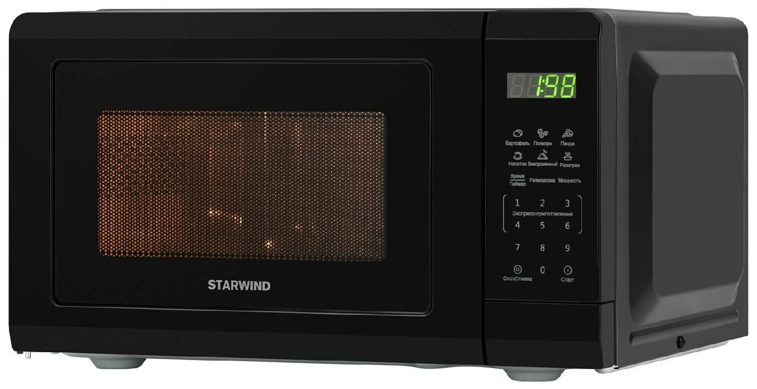 Микроволновая печь StarWind SMW4320, черный - фотография № 1