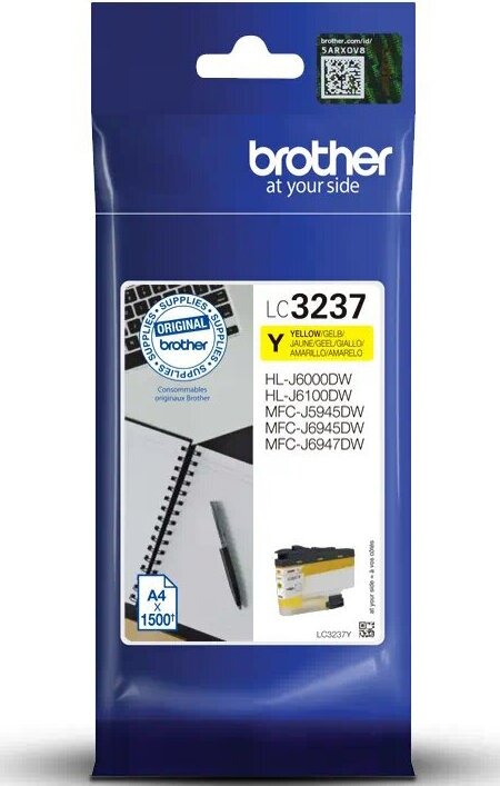 Картридж Brother для HLJ6000DW, MFCJ5945DW, MFCJ6945DW, желтый (1500 стр.) - фото №4