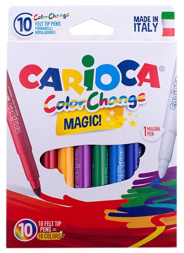 Фломастеры наб. 10цв, Carioca ColorChange, 42737 1721879