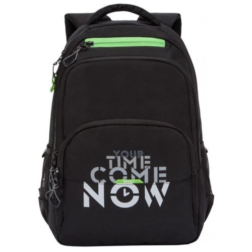 фото Рюкзак grizzly ru-030-2/2 21.5 (черный/салатовый)