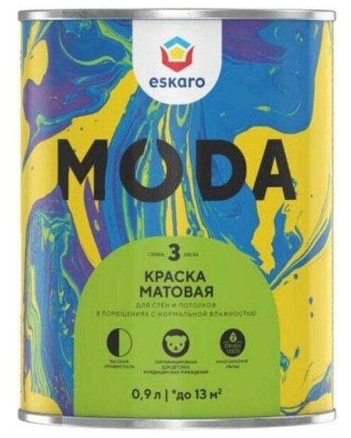 Краска Eskaro MODA 3 TR 0,9л EMP010