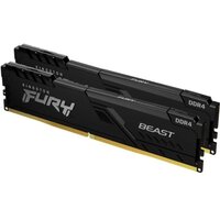 Оперативная память KINGSTON DDR4 16Gb (2x8Gb) 2666 MHz pc-21300 FURY Beast Black (KF426C16BBK2/16)