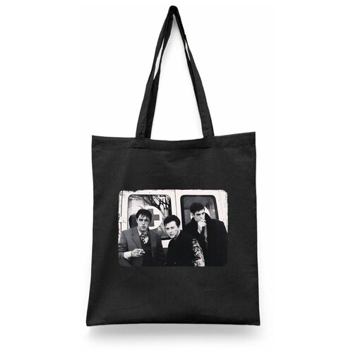 фото Сумка-шоппер унисекс каждому своё "бригада/саша белый/космос/пчела/фил" белая