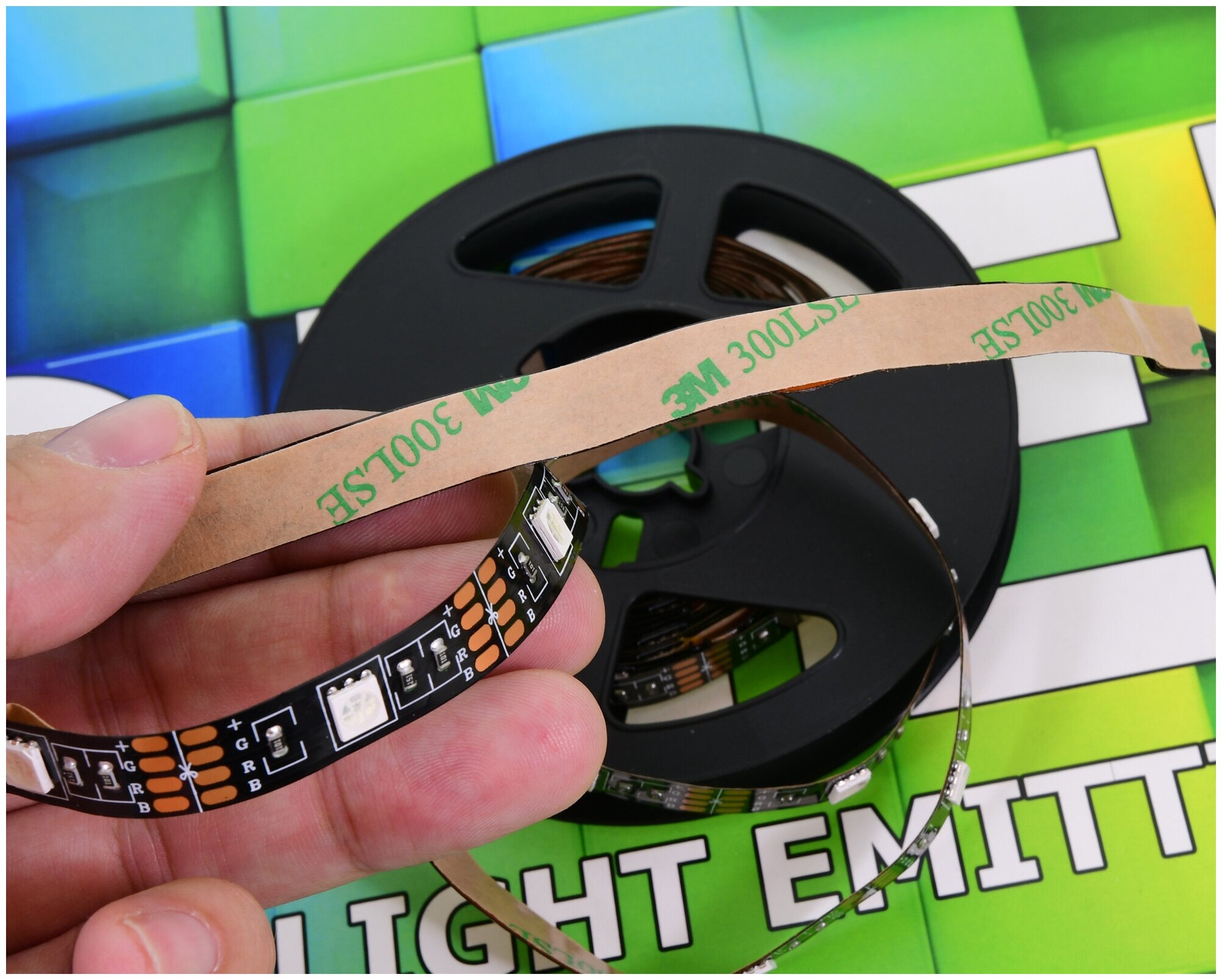 Светодиодная лента 5V RGB DLED SMD5050 Разноцветный (3 метра) - фотография № 3