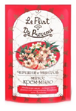 Le Flirt Du Provence Крем-мыло Черешня и Миндаль ягоды, 500 мл