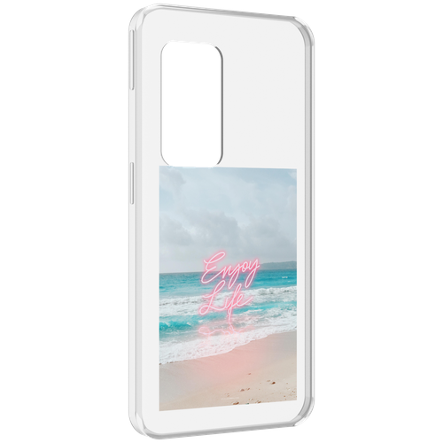 Чехол MyPads красивый пляж для UleFone Power Armor X11 Pro задняя-панель-накладка-бампер