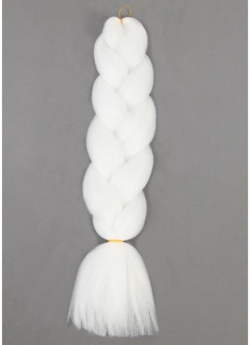 ZUMBA Канекалон однотонный, гофрированный, 60 см, 100 гр, цвет белый(#AY9)