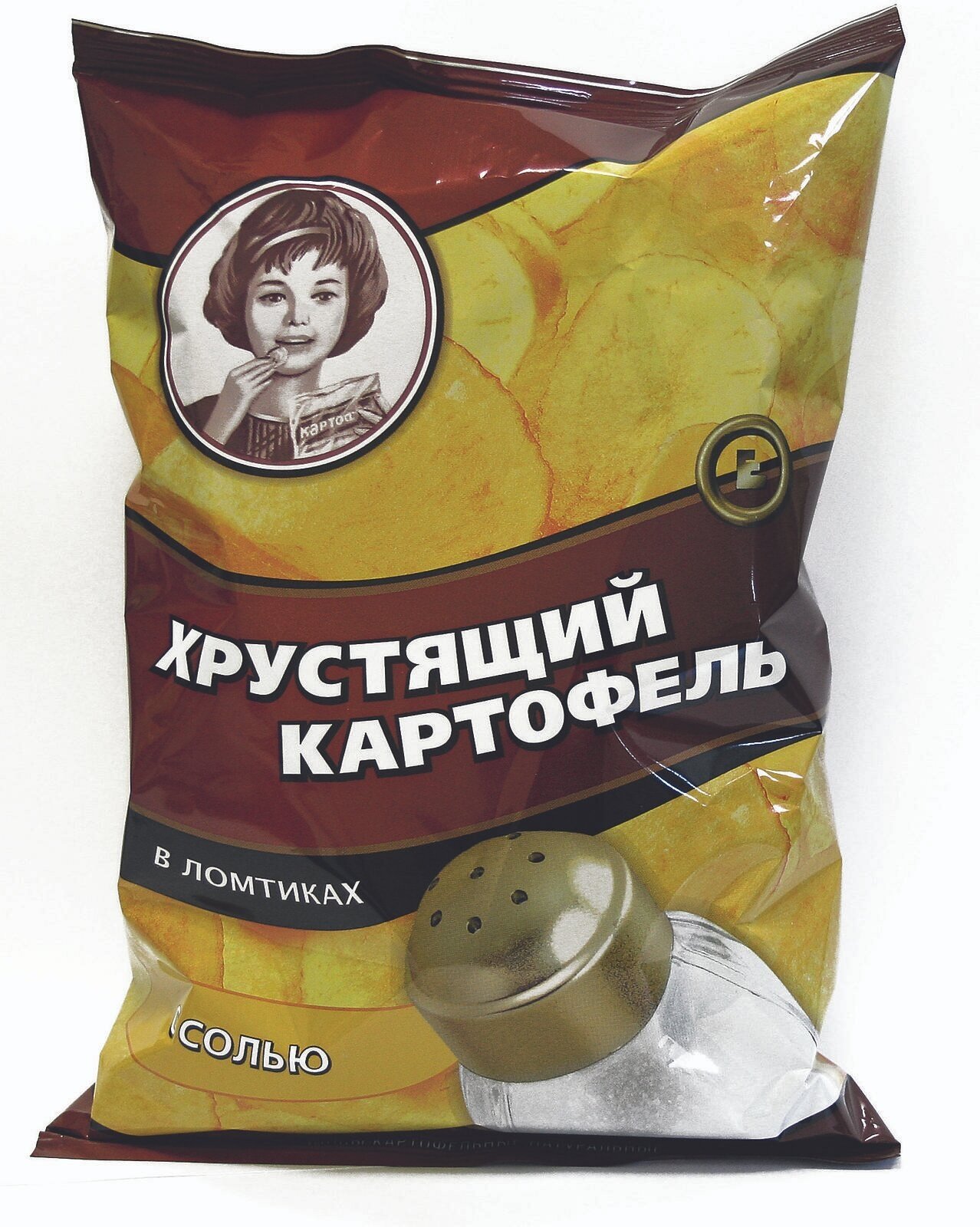 Упаковка из 20 пачек Чипсы "Хрустящий картофель" соль 70г