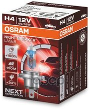 Лампа H4 12V (60/55W) Night Breaker Laser, 1Шт, Картон Osram арт. 64193NL