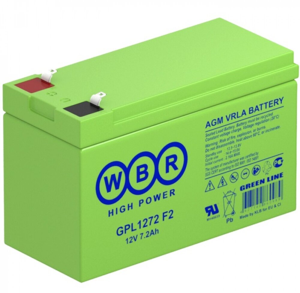 Аккумулятор для ИБП GPL 1272 F2 WBR