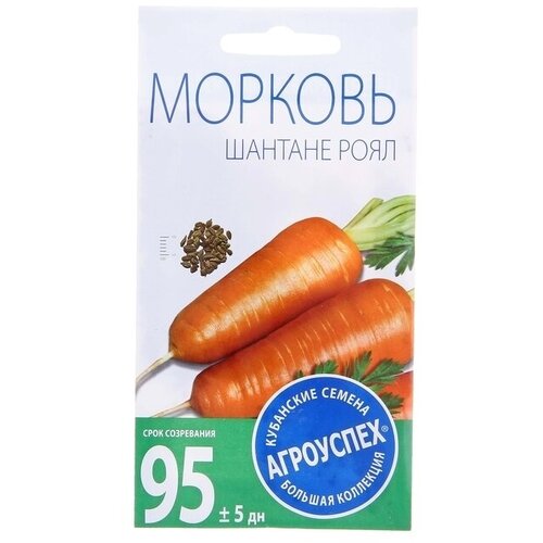 Семена Морковь Шантане Роял среднеранняя, 2г 6 упаковок семена морковь вкусняшка 2г