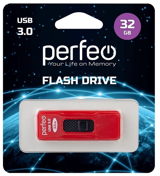 USB  Perfeo USB 3.0 32GB S05 Red