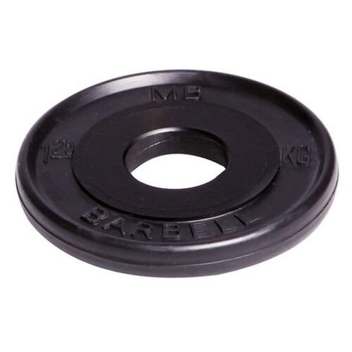 фото Диск олимпийский "barbell" d 51 мм чёрный 1,25 кг mb barbell