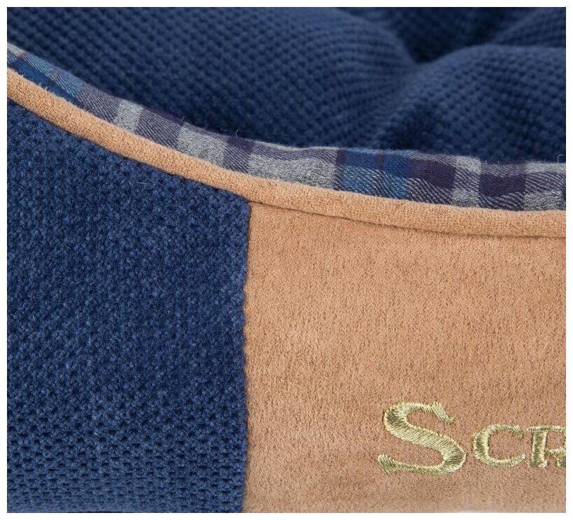 Лежак с бортиками Scruffs "Highland", синий, 50*40см (Великобритания) - фотография № 4