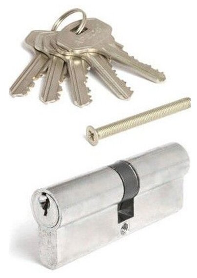 Цилиндр (Личинка замка) Apecs SC-80-Z-NI, никель, ключ-ключ