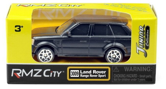 Игрушка Uni-Fortune, Машина металлическая 1:64 Land Rover Range Rover Sport, без механизмов черный матовый - фото №2