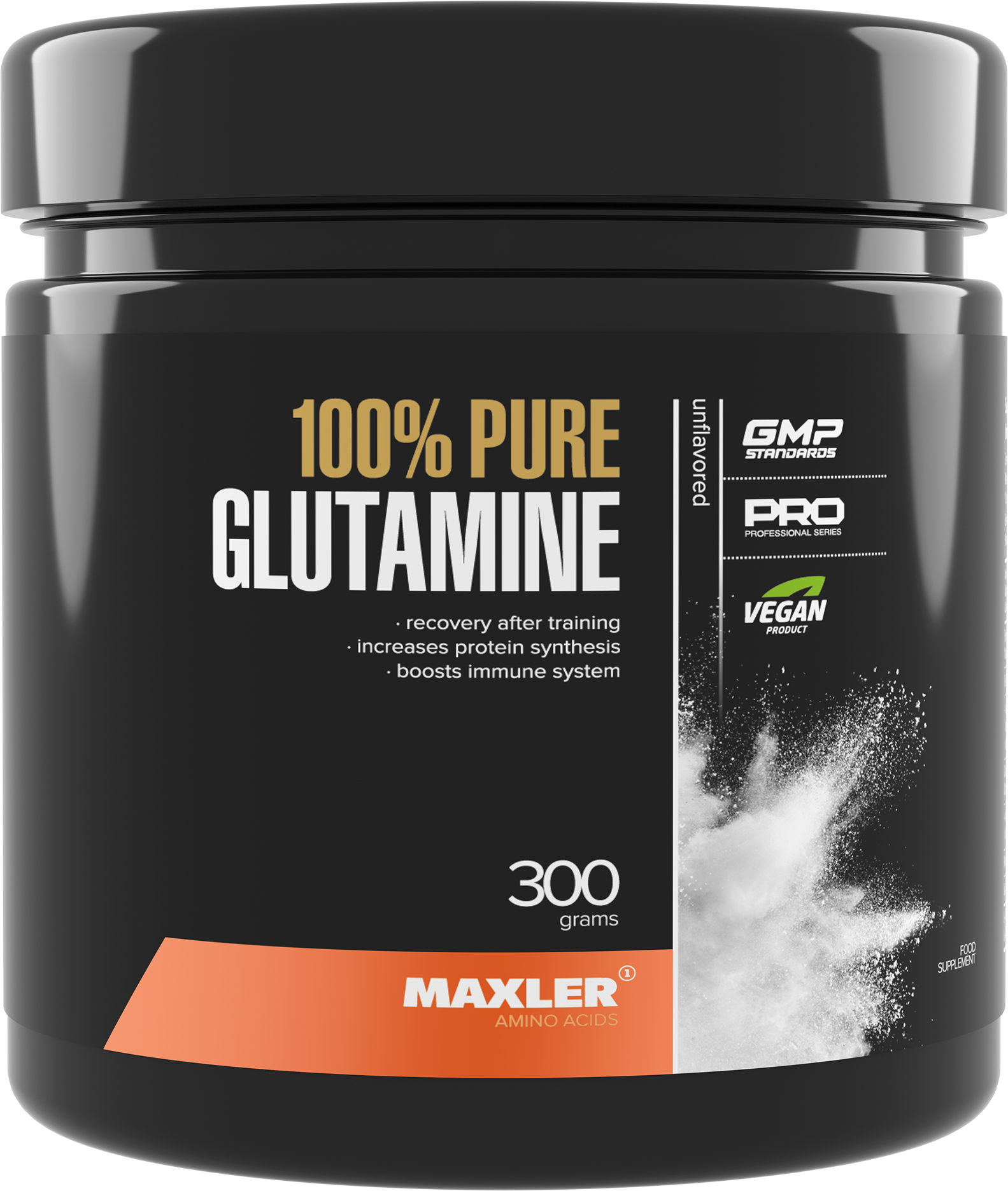 Аминокислота Maxler 100% Pure Glutamine ( 100% Глютамин ), 300 гр.