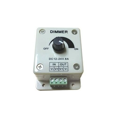 фото Ecola диммер 12v 96w 8a с винтовыми клеммами и ручкой для управления cdm08aesb (арт. 556776)