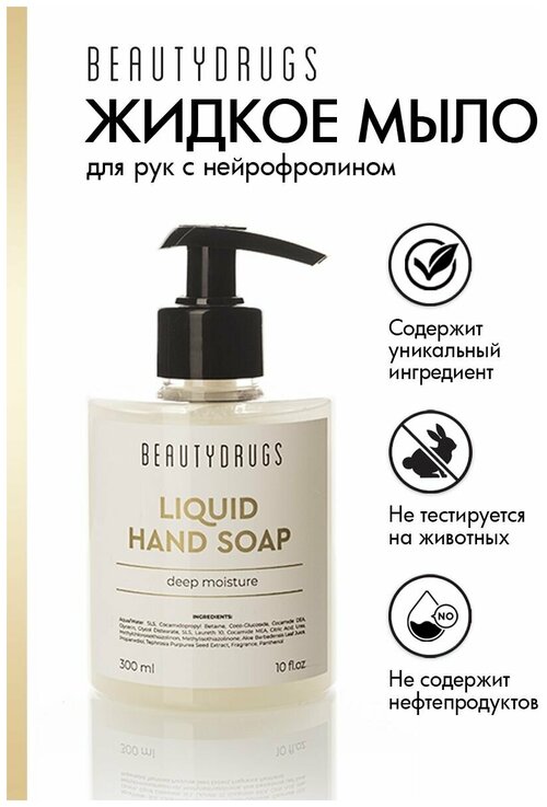 Жидкое мыло для рук BEAUTYDRUGS HYGIENE LIQUID HAND SOAP ароматизированное, 300 мл