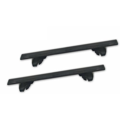 Аэродинамический (крыловидный) багажник (черный) на рейлинги с просветом для AUDI A4, универсал