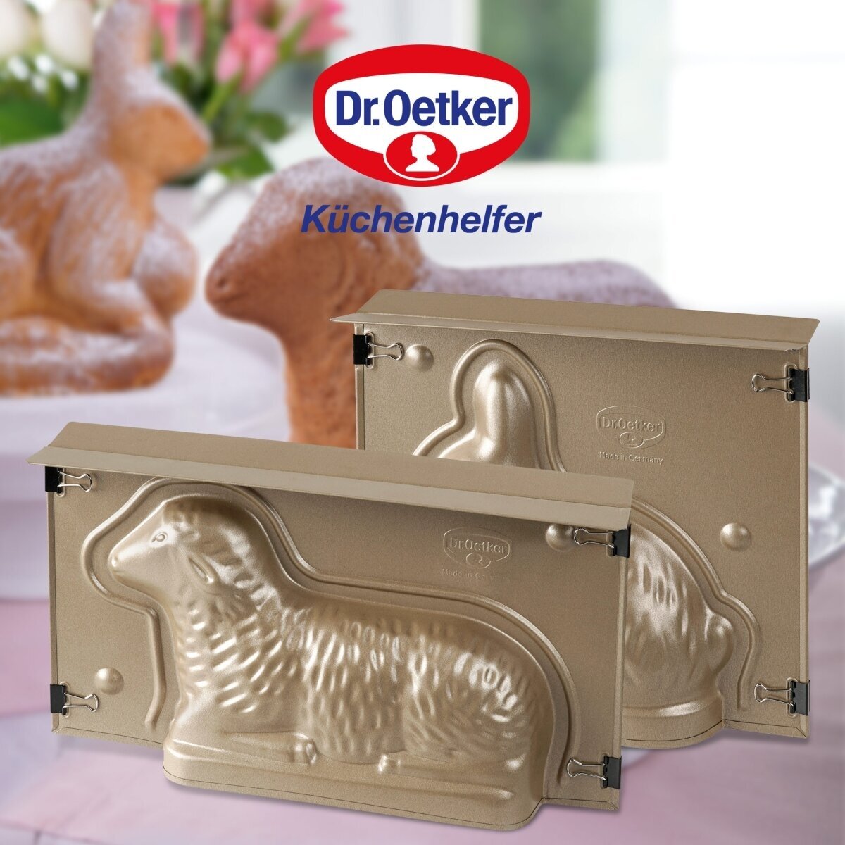 Форма для выпечки 3d Dr.OETKER Пасхальный Барашек, 900 мл, форма для объемной выпечки, форма ягнёнок, жаропрочная форма, овечка - фотография № 9