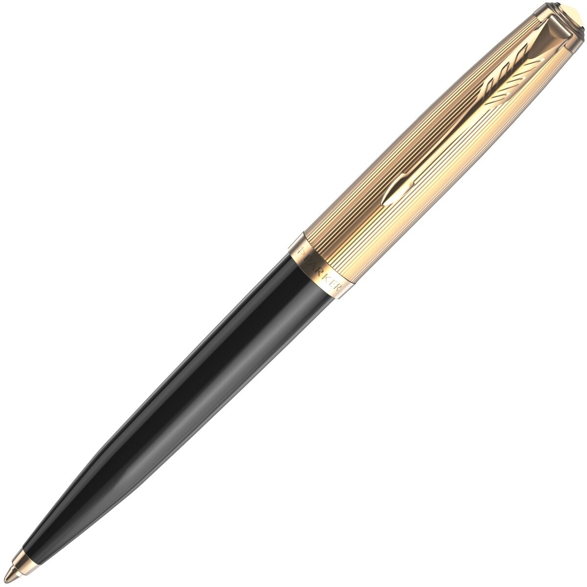 Ручка шариковая Parker 51 Deluxe Black GT черная, 1,0мм, поворот., подарочная упаковка ( Артикул 347048 )