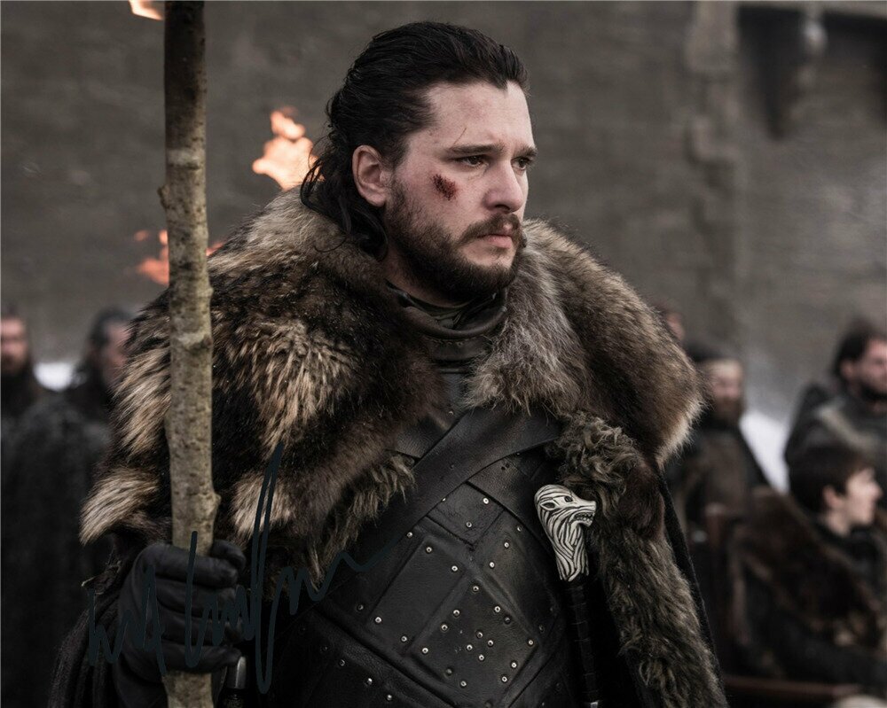 Автограф Кит Харингтон Игра престолов Джон Сноу - Автограф Kit Harington Game Of Thrones Jon Snow - Фото с автографом, Подписанная фотография, Автограф знаменитости, Подарок, Автограмма, Размер 20х25 см