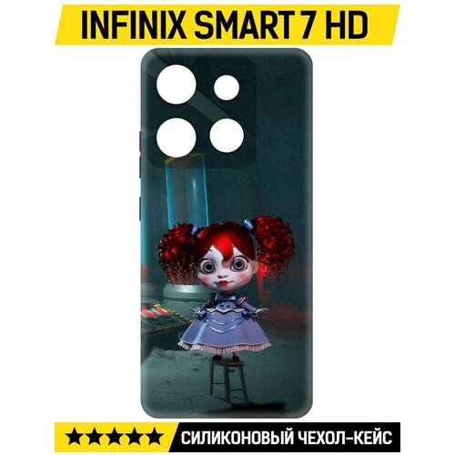 Чехол-накладка Krutoff Soft Case Хаги Ваги - Кукла Поппи для INFINIX Smart 7 HD черный чехол накладка krutoff soft case хаги ваги для infinix smart 7 hd черный