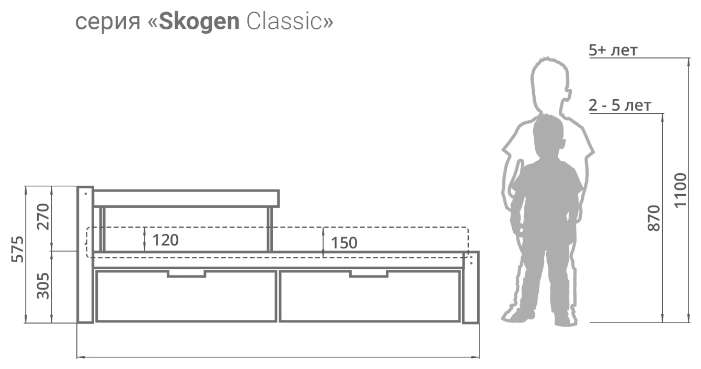 Кровать Бельмарко Svogen classic, размер (ДхШ): 165х76 см, спальное место (ДхШ): 160х160 см, цвет: бежево-белый Hoff - фото №10