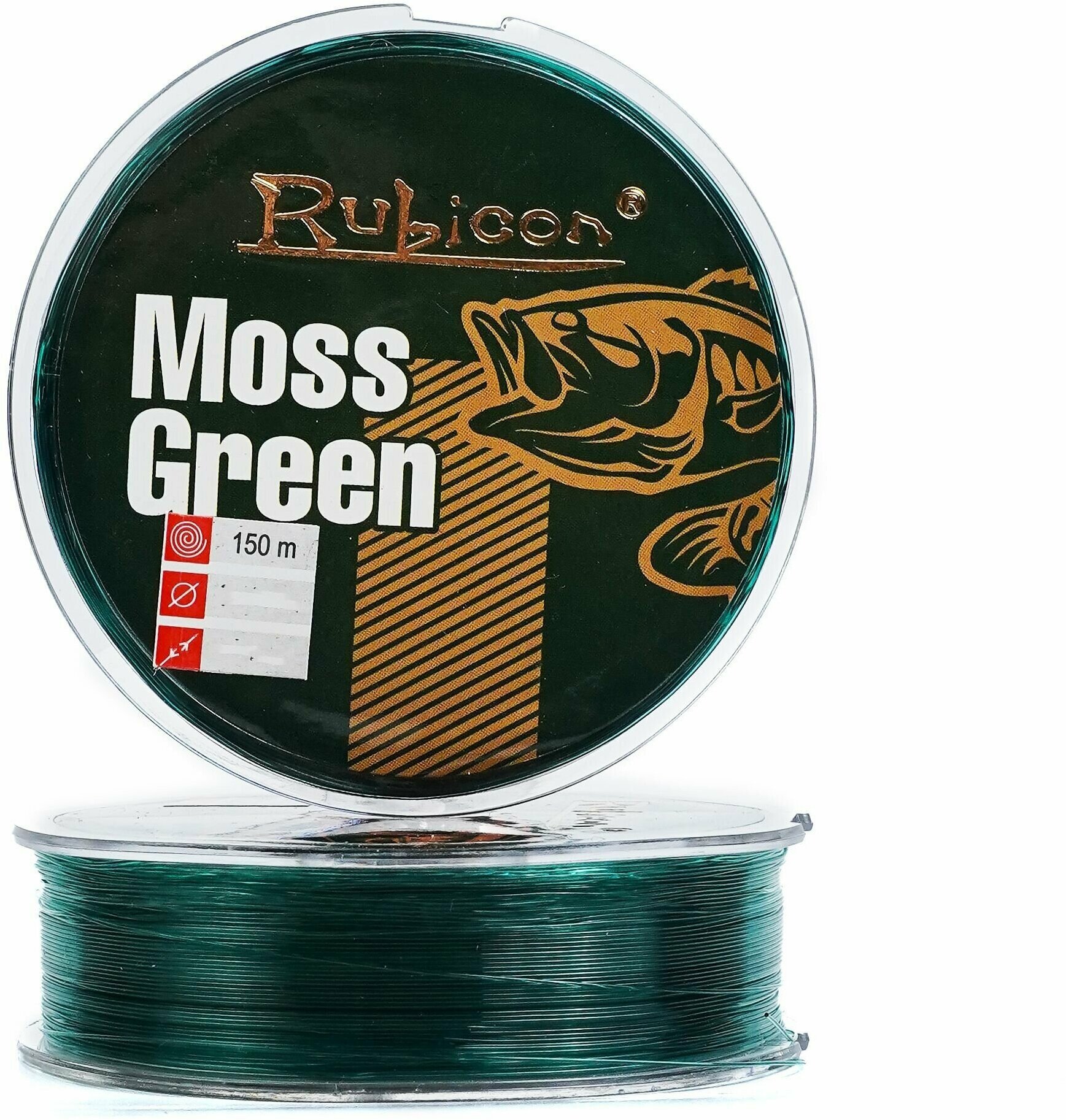 Монофильная леска для рыбалки RUBICON Moss Green 150 м 018 мм