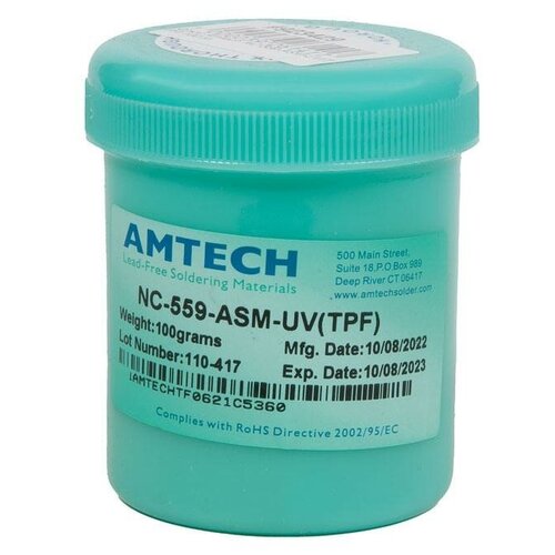 Флюс Amtech NC-559-ASM-UV(TPF) 100 гр флюс amtech nc 559 asm uv tpf 30g org шприц