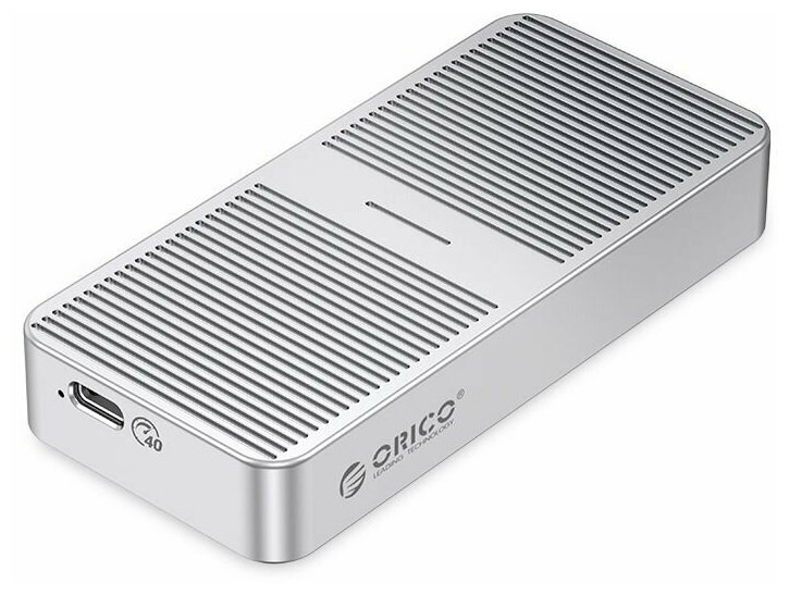 Корпус для SSD M.2 NVME, 40 Гбит/с, Orico M224C3-U4, серебристый (ORICO-M224C3-U4-SV-BP)