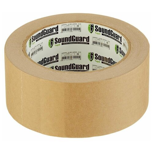 Лента клейкая SoundGuard Tape изоляционная коричневая 50 мм 40 м