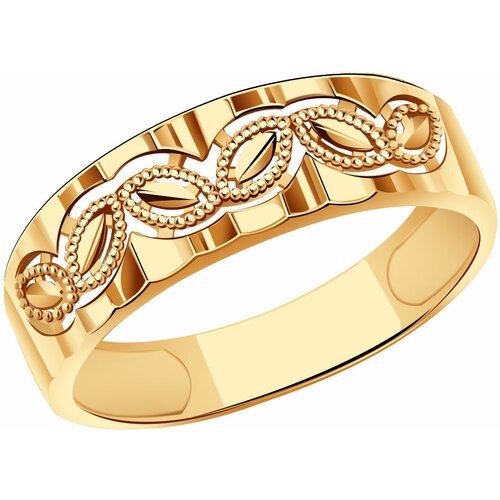 фото Кольцо diamant online, золото, 585 проба, размер 18