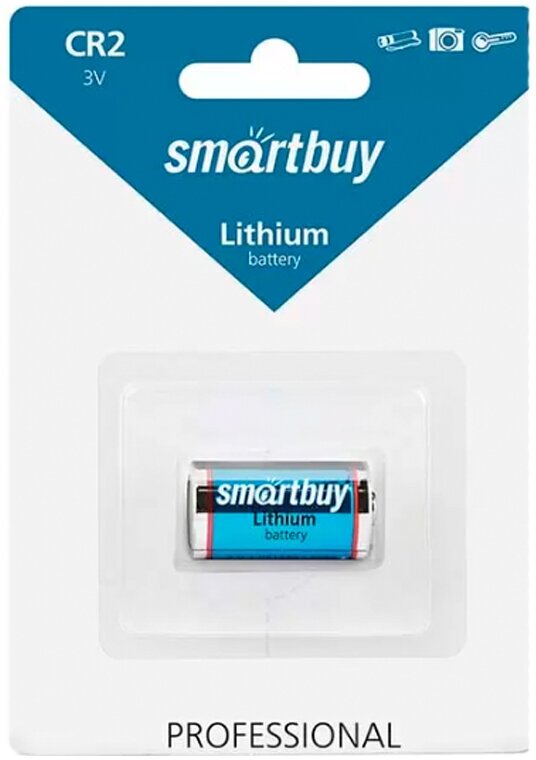 Батарейка SmartBuy CR2-1BL Lithium, 3В, (1/12/144)