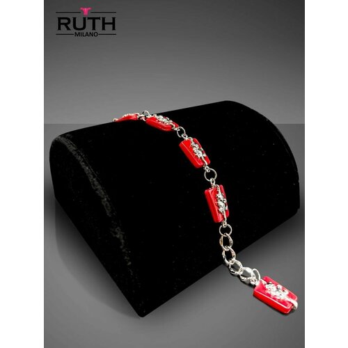 Браслет RUTH MILANO, искусственный камень, красный браслет ruth milano искусственный камень
