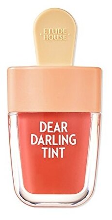 Etude Тинт для губ гелевый Dear Darling Water Gel Tint Ice cream, OR205 apricot red