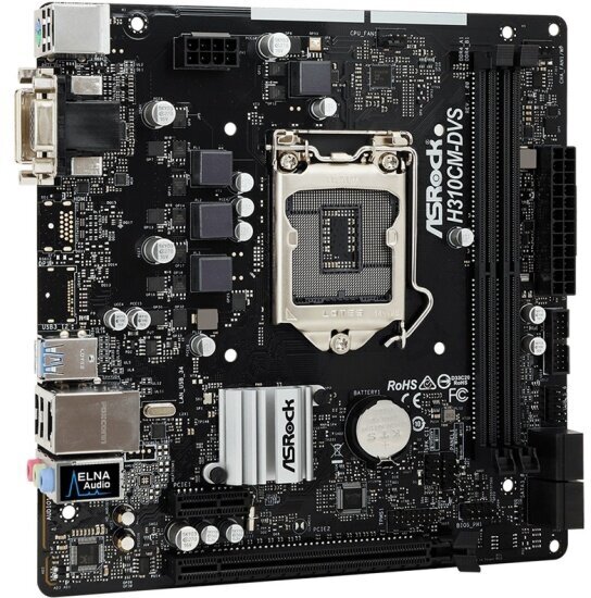 Материнская плата Asrock H310CM-DVS (LGA1151v2, microATX)