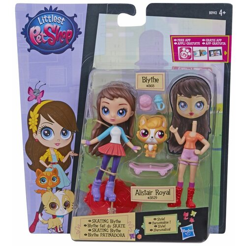 littlest pet shop ходячая сверкающая зебра LPS A8227 Модница Блайс и зверюшка №1 - Alistair royal