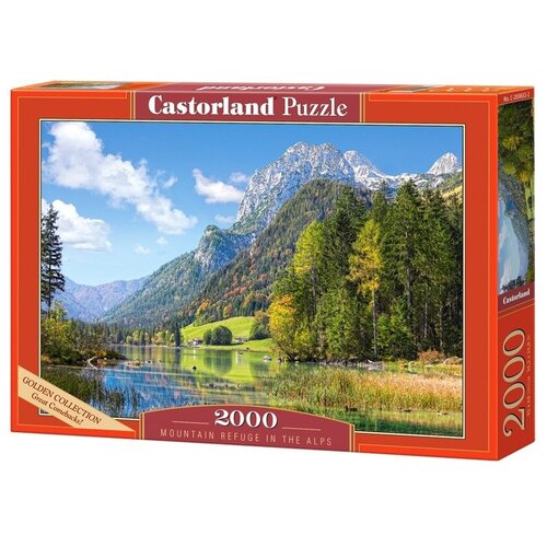 Пазл Castorland 2000 деталей: Озеро в Альпах пазл рыжий кот 500 деталей озеро в австрийских альпах