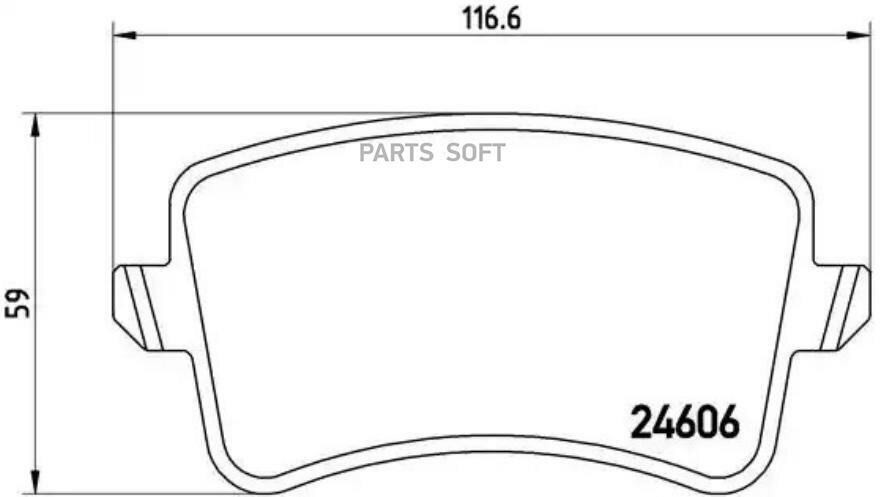 BREMBO P85099 колодки тормозные дисковые AUDI (FAW) A4L SALOON (B8) 12/07- / AUDI (FAW) Q5 CLOSED OFF-ROAD VEHICL