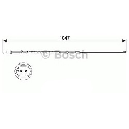 1 987 473 512_датчик износа колодок задних! L=1047\ BMW X1/E90/E91/E92 4WD 05> BOSCH 1987473512 1шт.