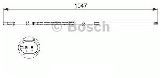 Датчик износа тормозных колодок задний BOSCH 1987473512 для BMW X5 BMW X6 Ferrari 512 BMW X1